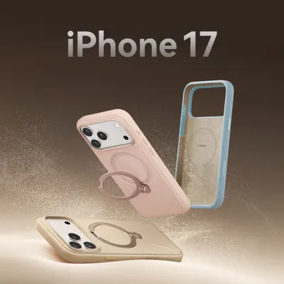  TORRAS-iPhone 17系列-Ostand Spin Silicone Magnetic 相機按鍵旋轉支架矽膠防摔手機殼