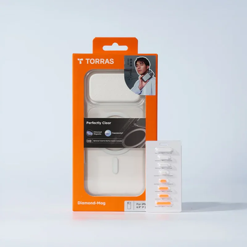 TORRAS- iPhone 16/17系列-Diamond-Mag 抗黃化 MagSafe 透明防摔手機殼 - 8