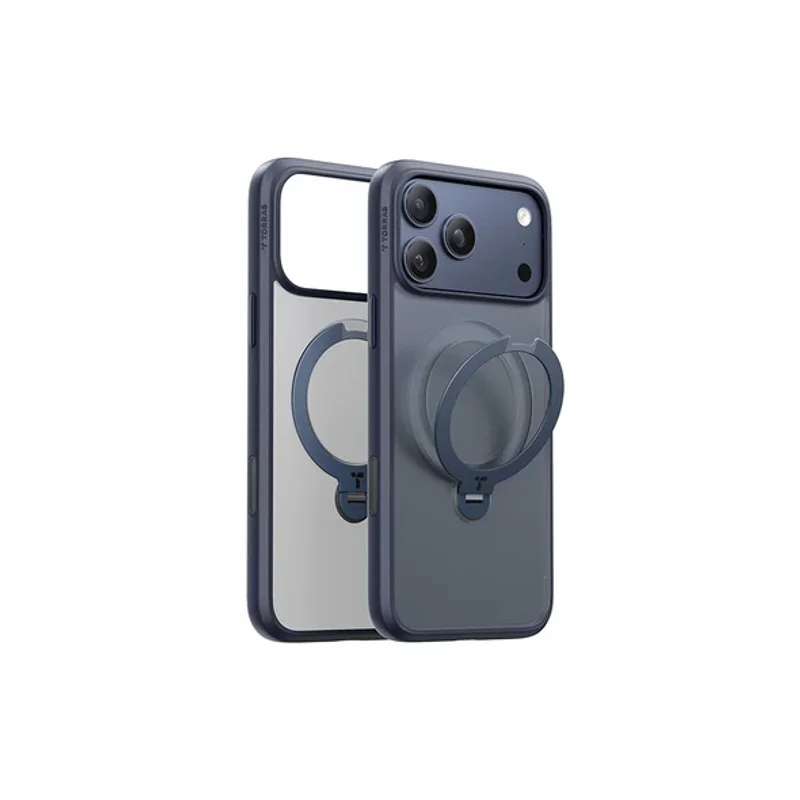 TORRAS- iPhone17系列-Ostand Spin Magnetic 相機按鍵旋轉支架防摔手機殼 - 7