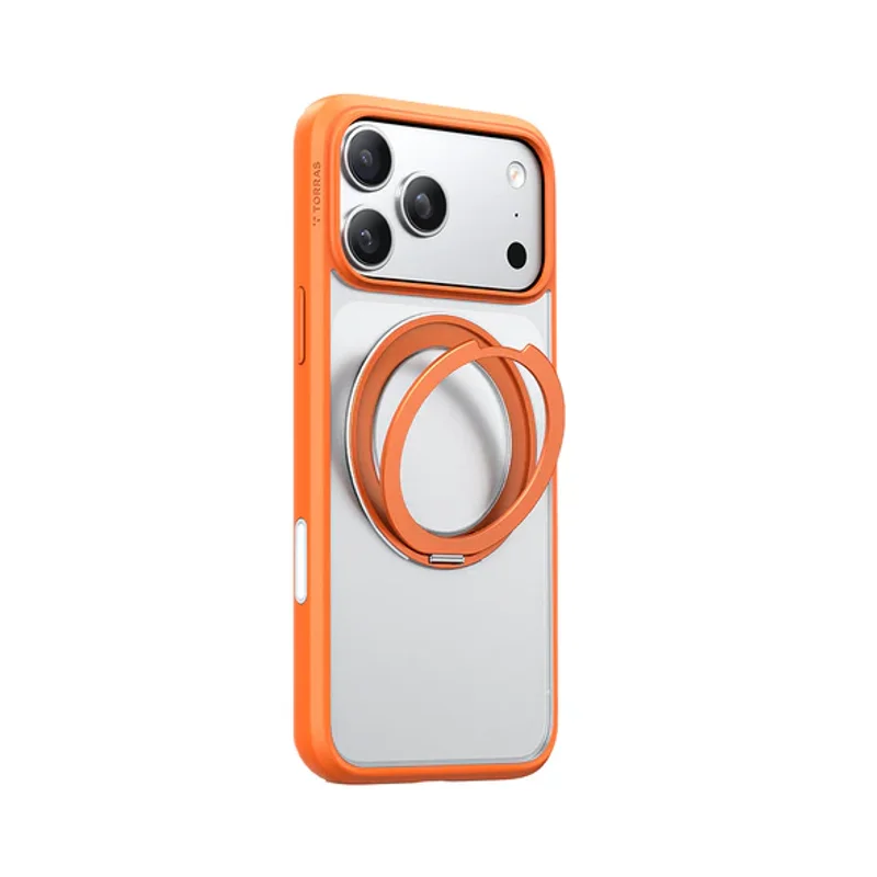 TORRAS-iPhone 17系列- Ostand R Magnetic 相機按鍵旋轉支架防摔手機殼 - 4