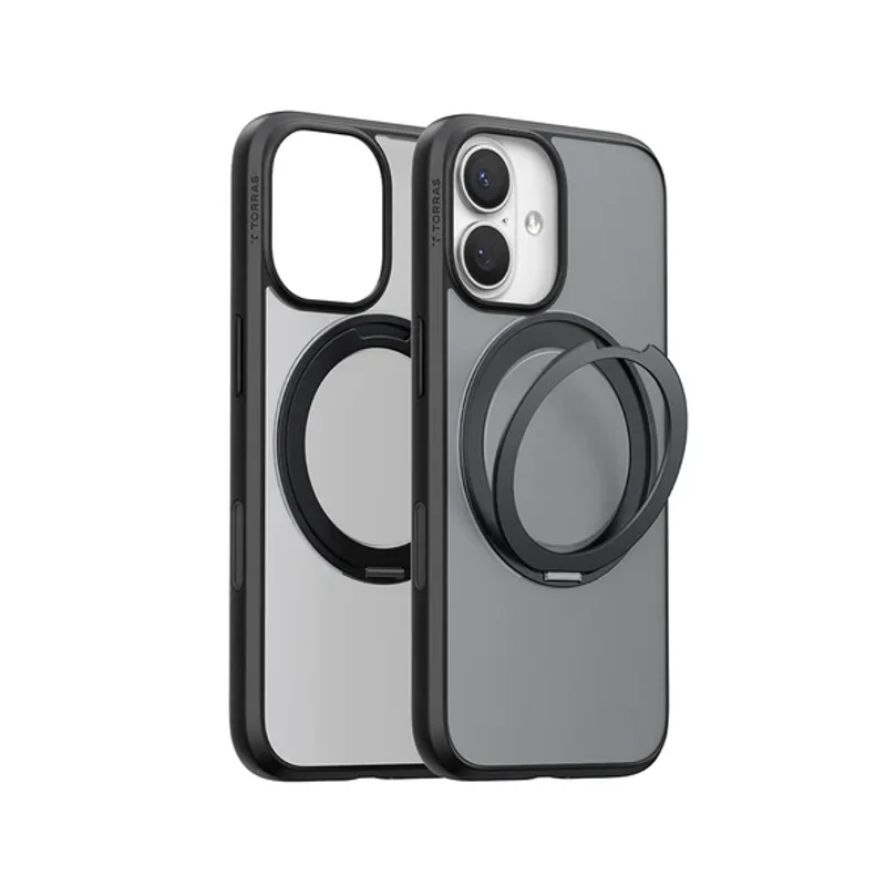 TORRAS-iPhone 17系列- Ostand R Magnetic 相機按鍵旋轉支架防摔手機殼 - 6