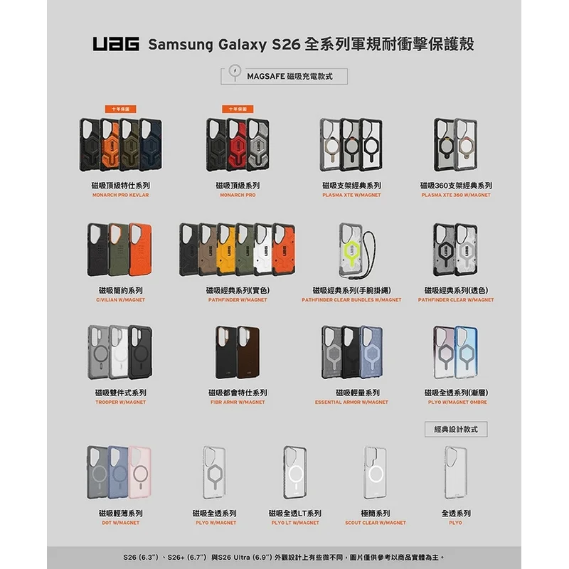 UAG-磁吸耐衝擊經典保護殼-Sam S26 Ultra - 2