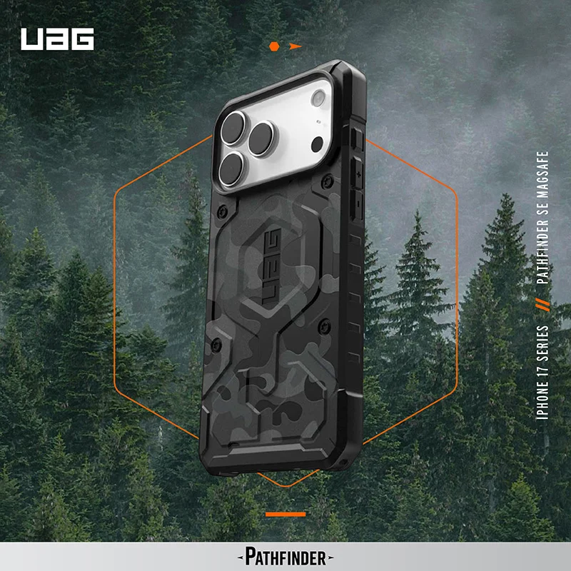 UAG Pathfinder 磁吸耐衝擊經典保護殼-迷彩黑 - iPhone 系列 - 2