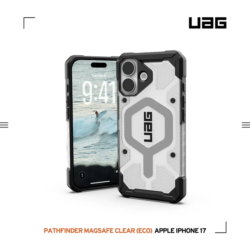 UAG Pathfinder Clear 磁吸耐衝擊經典保護殼-透明 - iPhone 系列 - 5
