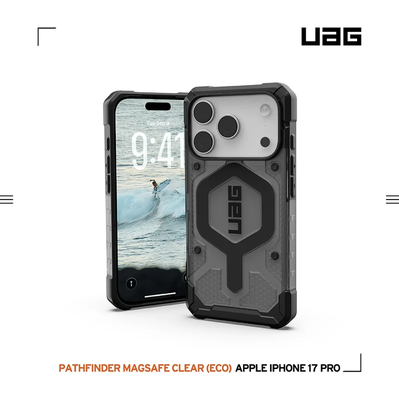 UAG Pathfinder Clear 磁吸耐衝擊經典保護殼-透明 - iPhone 系列 - 4