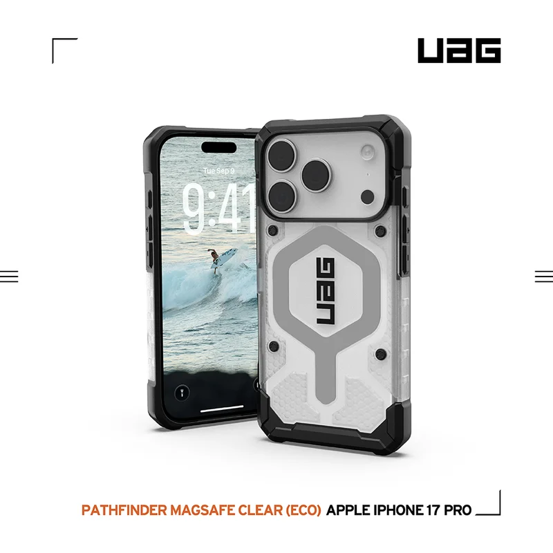 UAG Pathfinder Clear 磁吸耐衝擊經典保護殼-透明 - iPhone 系列 - 3