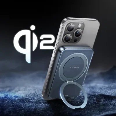  TORRAS-Ostand Qi2 10000mAh MagSafe磁吸旋轉支架行動電源