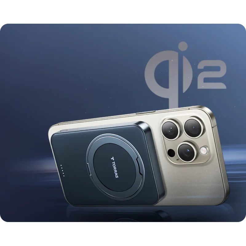  TORRAS-Ostand Qi2 10000mAh MagSafe磁吸旋轉支架行動電源 - 4