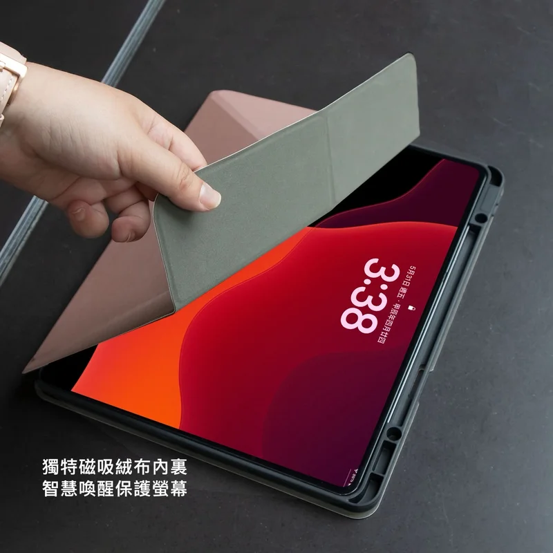 Dapad-OPPO PAD SE (2025) 大字立架平板側掀皮套-帶筆槽WiFi版 額外照片 4