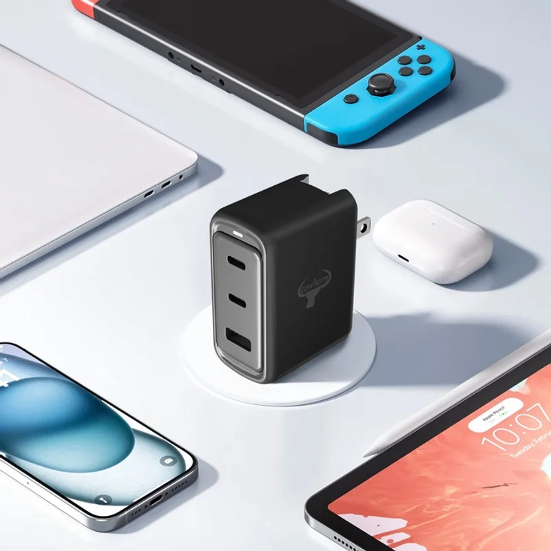 牛角-70W PD+QC氮化鎵快充旅充頭-2C1A - 4