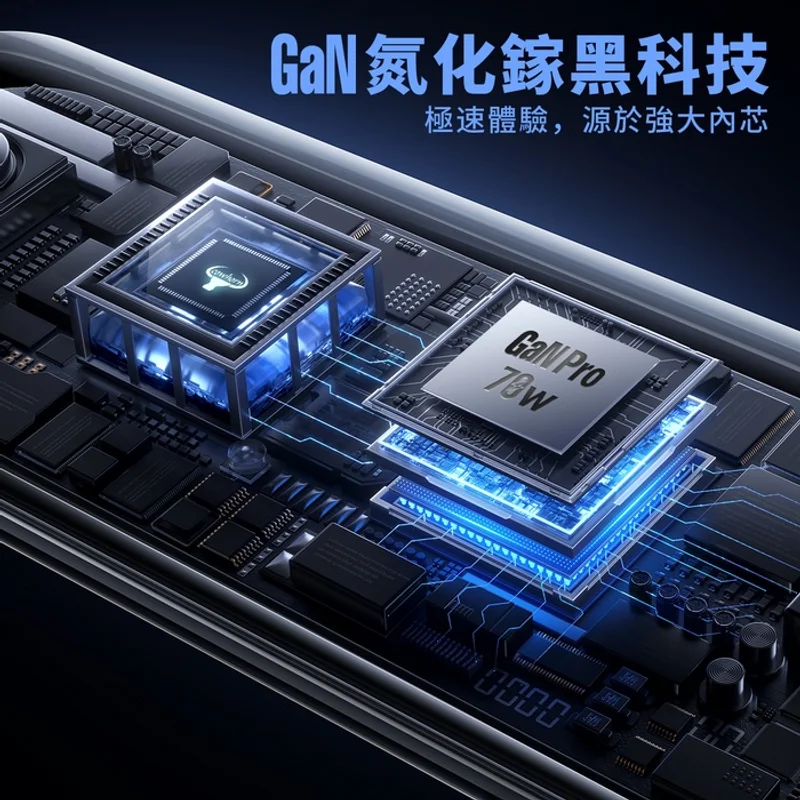 牛角-70W PD+QC氮化鎵快充旅充頭-2C1A - 3
