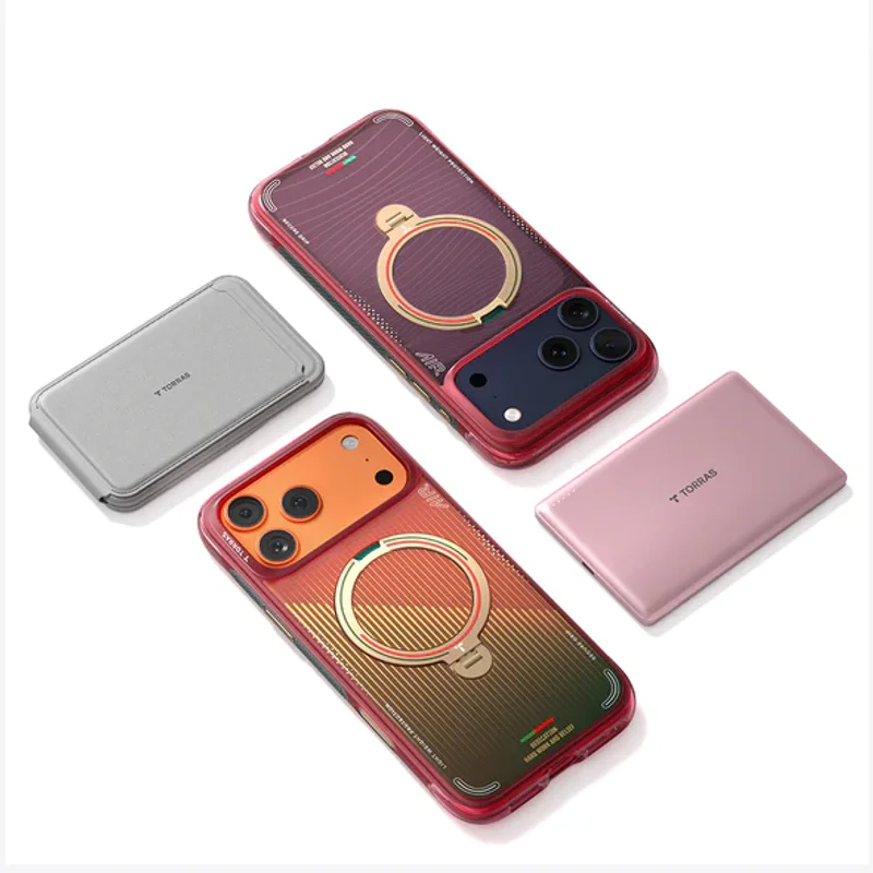 TORRAS- iPhone 17 系列-Ostand Q3 Air 足球系列 旋轉支架防摔氣囊手機殼 - 8