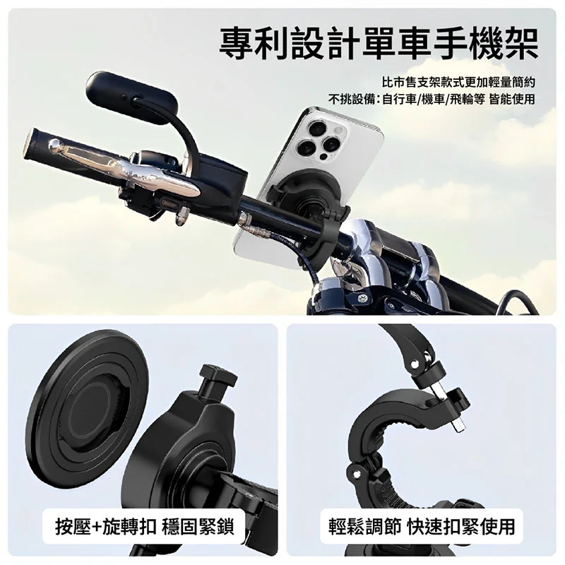 CITY BOSS JK-KC01-A + K-KC01S單車/機車 手機桇 商品特色