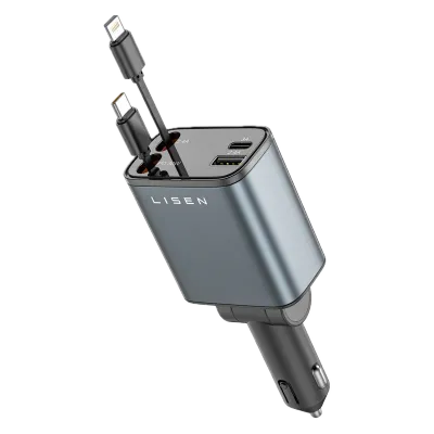 【Lisen】B104 伸縮線車載充電器