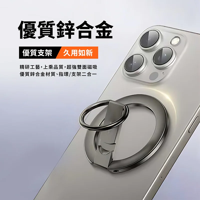 CITY BOSS AC-09 雙面磁吸超薄快拆手機支架/指環扣 - 2