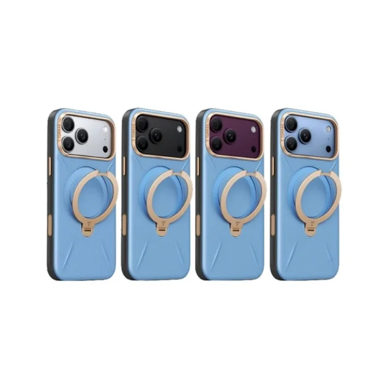 TORRAS-Ostand Q3 VegSkin 有機皮革四象限 旋轉支架手機殼 iPhone 18 Pro 系列 - 2