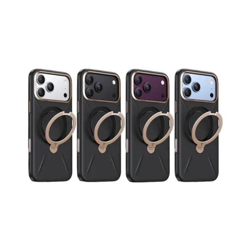 TORRAS-Ostand Q3 VegSkin 有機皮革四象限 旋轉支架手機殼 iPhone 18 Pro 系列 - 5