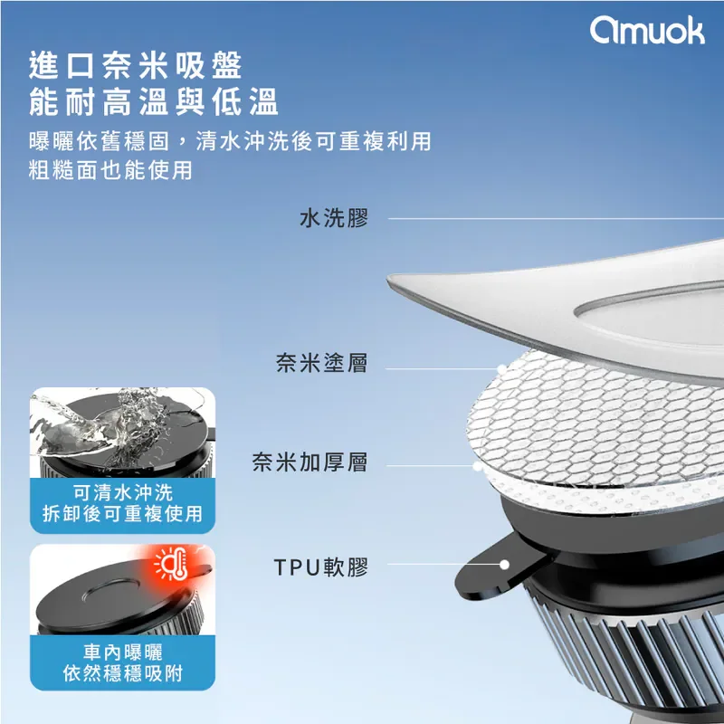 【amuok】真空磁吸手機支架(延長款) - 3