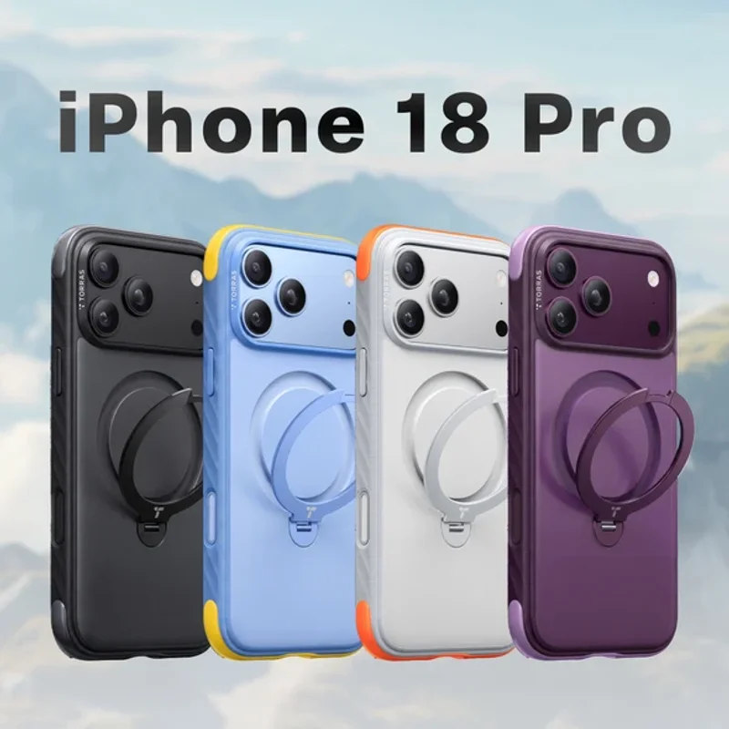 TORRAS-Ostand Q3 Rugg 撞色四象限 旋轉支架手機殼 iPhone 18 Pro 系列 商品特色