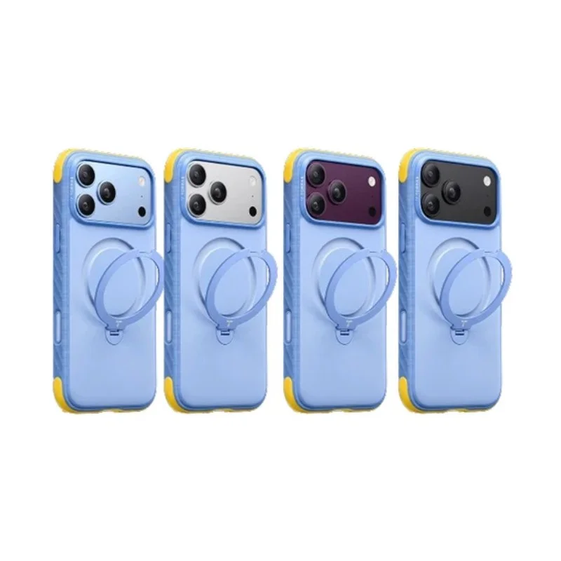 TORRAS-Ostand Q3 Rugg 撞色四象限 旋轉支架手機殼 iPhone 18 Pro 系列 - 2