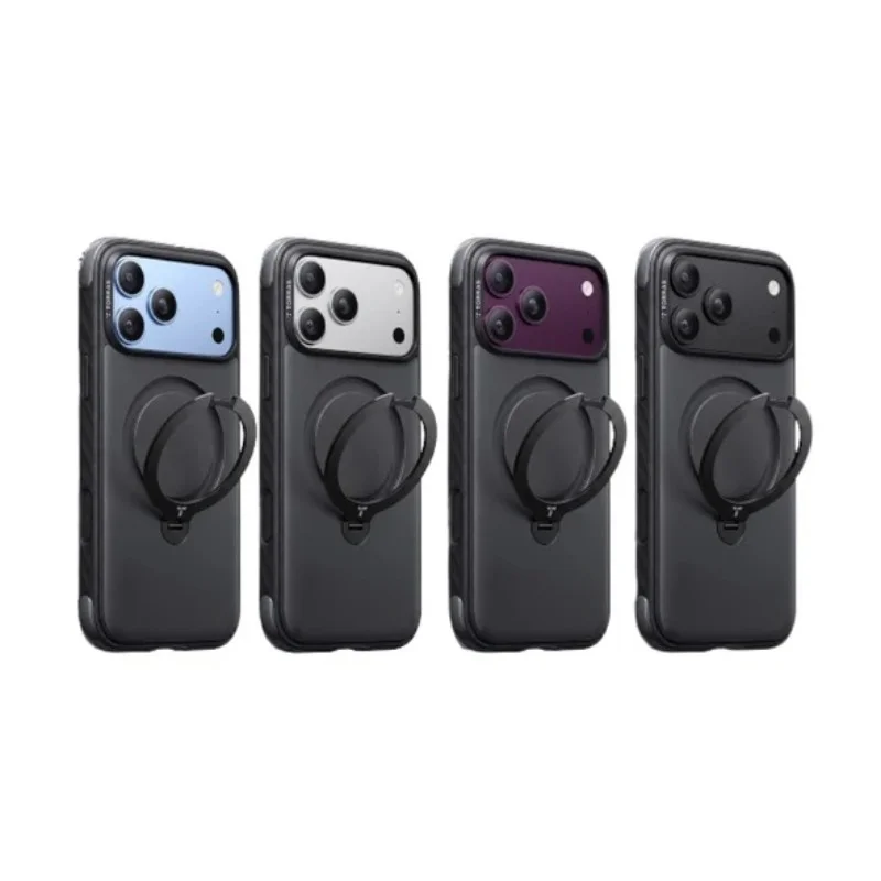 TORRAS-Ostand Q3 Rugg 撞色四象限 旋轉支架手機殼 iPhone 18 Pro 系列 - 3