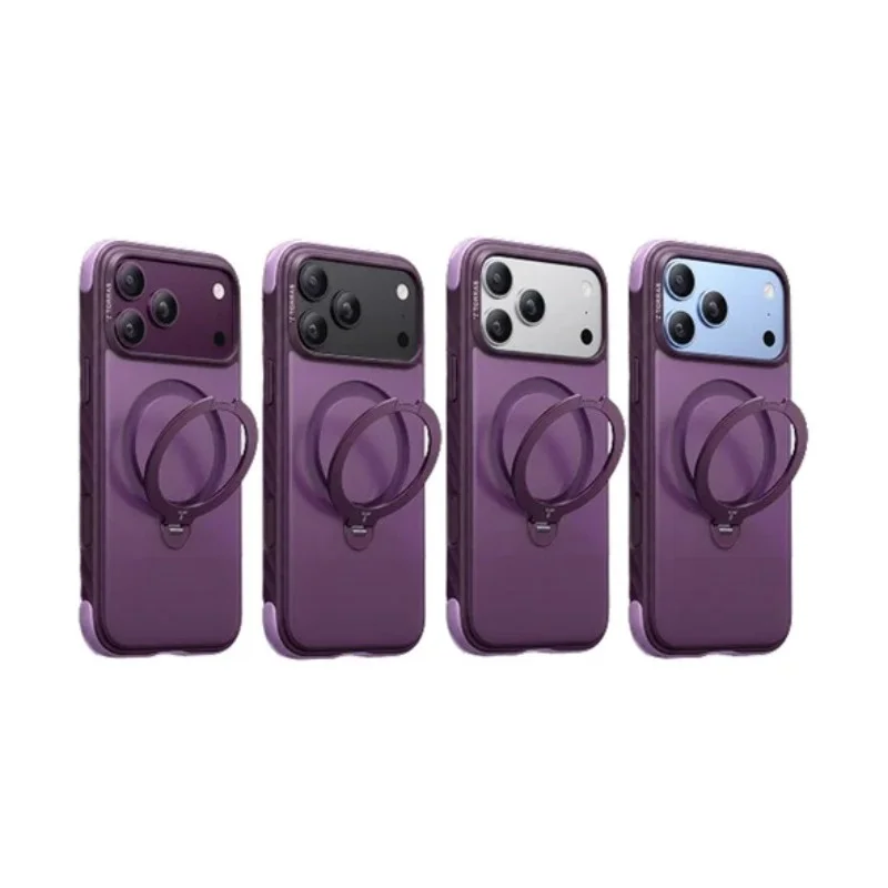 TORRAS-Ostand Q3 Rugg 撞色四象限 旋轉支架手機殼 iPhone 18 Pro 系列 - 4