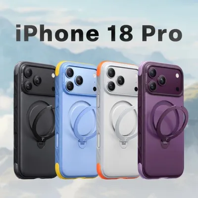 TORRAS-Ostand Q3 Rugg 撞色四象限 旋轉支架手機殼 iPhone 18 Pro 系列