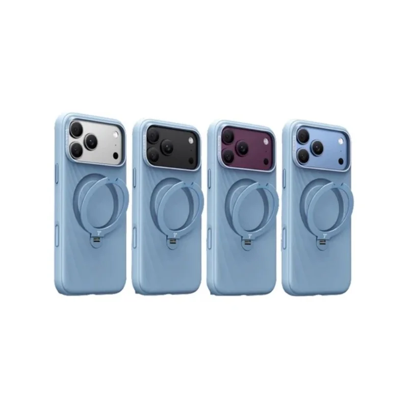 TORRAS-Ostand Q3 Wind 風紋矽膠四象限 旋轉支架手機殼 iPhone 18 Pro系列 - 6