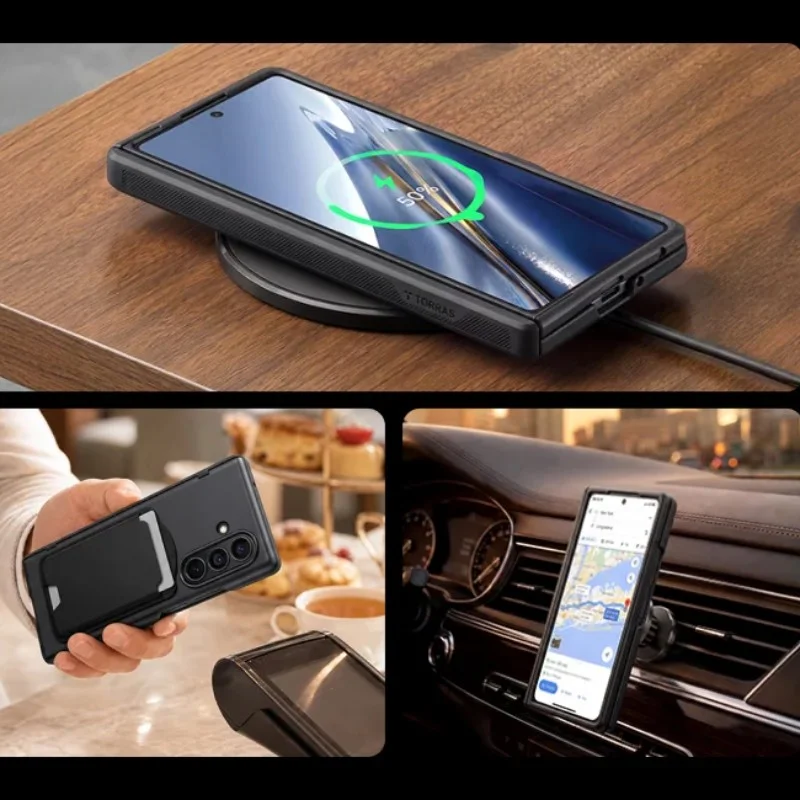 TORRAS-Samsung Galaxy Z Fold8 Ultra-Ostand Q3 Spin MagSafe 支架防摔手機殼 - 7