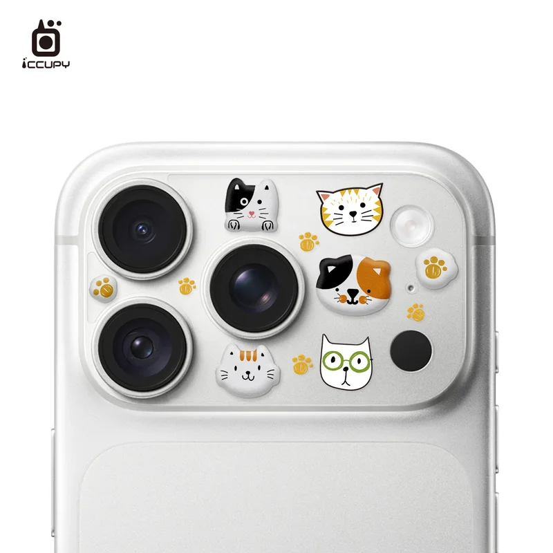ICCUPY-iPhone18 / 17系列 立體泡泡貼 9H彩繪鏡頭底座貼 商品特色