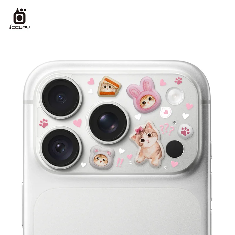 ICCUPY-iPhone18 / 17系列 立體泡泡貼 9H彩繪鏡頭底座貼 商品特色