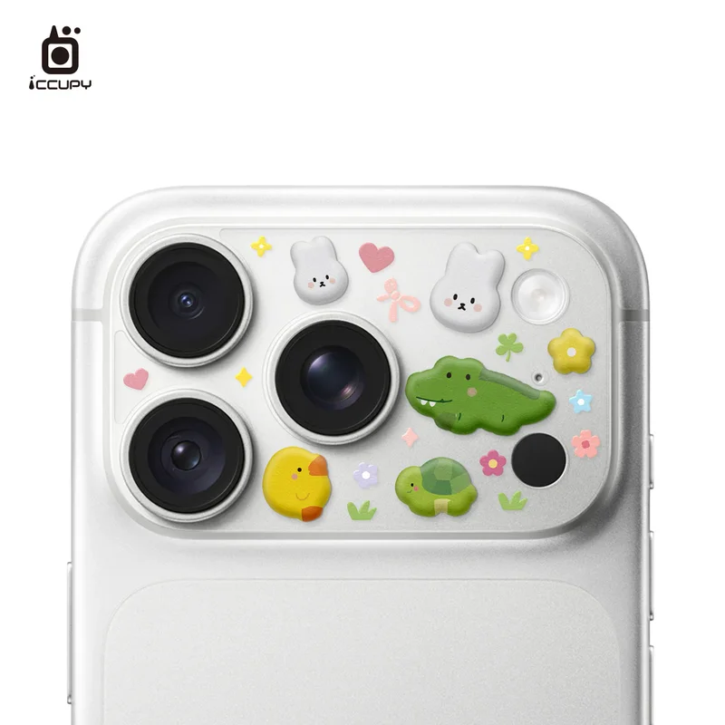 ICCUPY-iPhone18 / 17系列 立體泡泡貼 9H彩繪鏡頭底座貼 商品特色