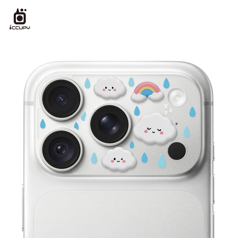ICCUPY-iPhone18 / 17系列 立體泡泡貼 9H彩繪鏡頭底座貼 商品特色