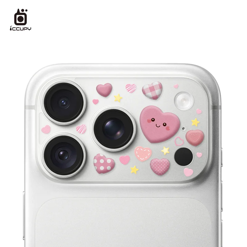 ICCUPY-iPhone18 / 17系列 立體泡泡貼 9H彩繪鏡頭底座貼 商品特色