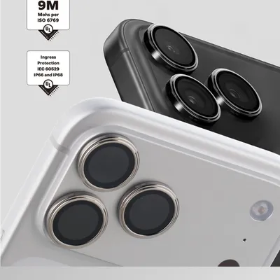 iPhone18 Pro/Pro Max 藍寶石鏡頭保護鏡 (三顆)-6色