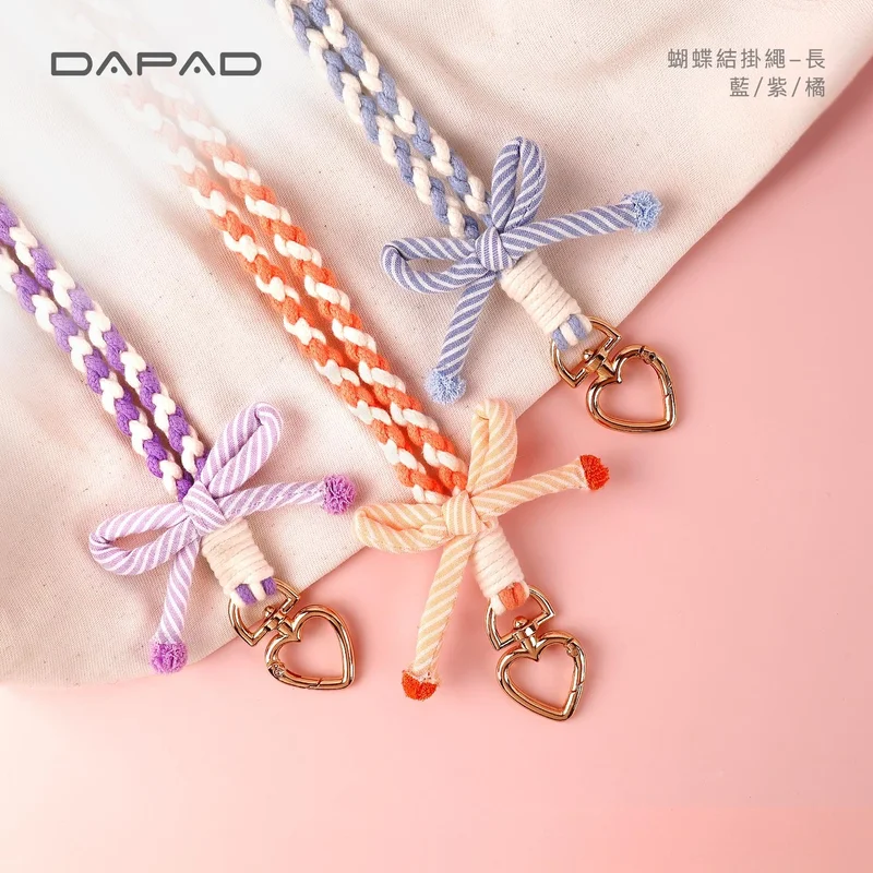 Dapad-蝴蝶結手機掛繩 長/短 - 2