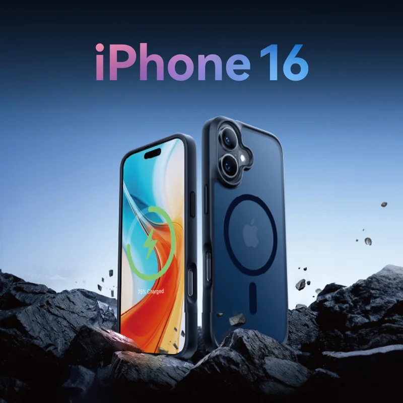 TORRAS-iPhone 16系列- Guardian-Mag 霧面 MagSafe 防摔手機殼 - 1
