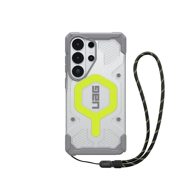 UAG Pathfinder 磁吸耐衝擊經典保護殼-透明(螢光圈)附手腕掛繩 - Galaxy S26 Ultra - 1